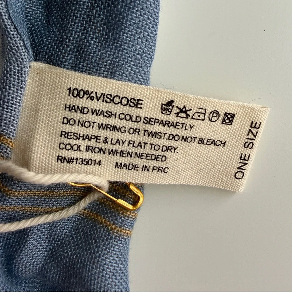 Blue Patterned Kimono Top - Picture 4 of 4